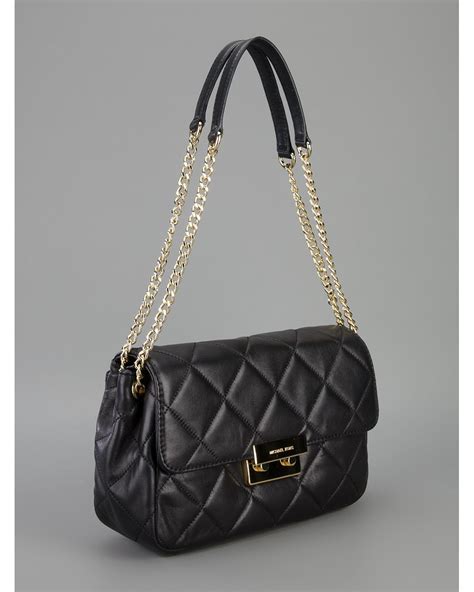 michael kors quilted floral bag|Michael Kors quilted shoulder bag.